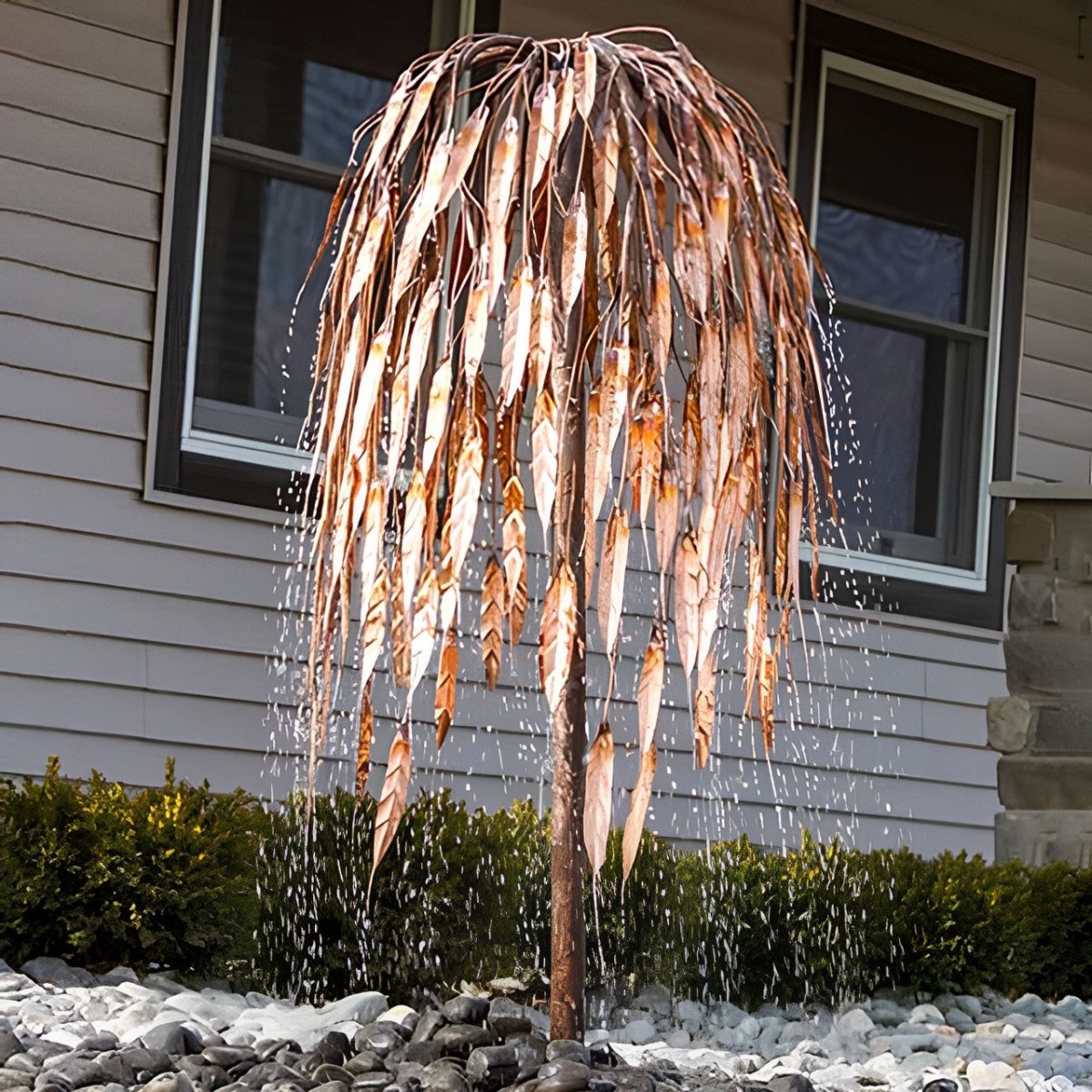 Copper Weeping Willow Tree Fountain Kit - Blue Thumb - American Pond Supplies -Copper Weeping Willow Tree Fountain Kit