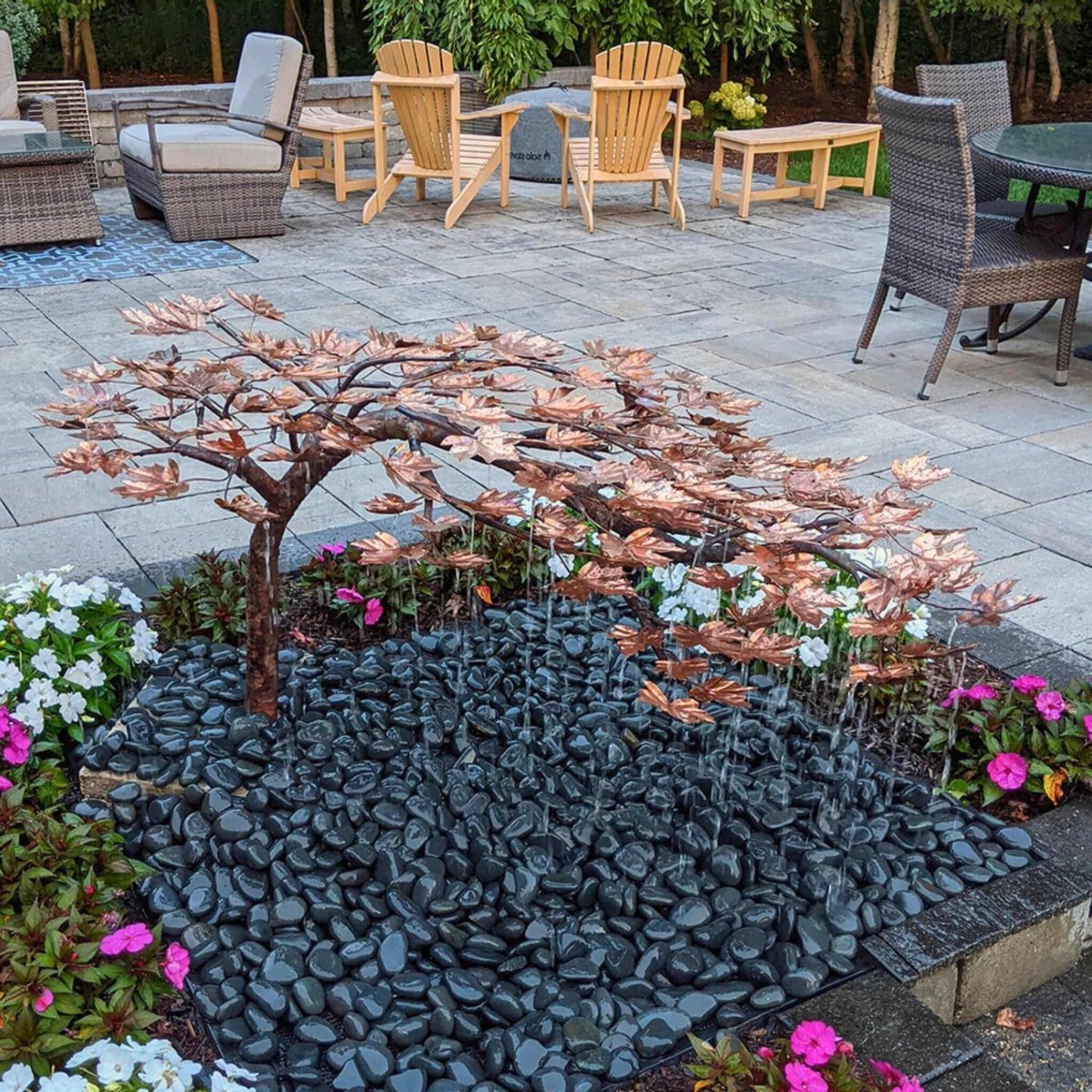 Creeping Japanese Maple Copper Fountain Kit - Blue Thumb - American Pond Supplies -Creeping Japanese Maple Copper Fountain Kit