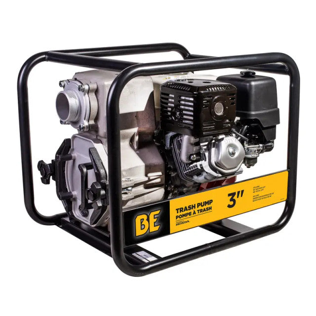 BE Power Equipment TP-3013HM 3" 370 GPM Trash Transfer Pump with Honda GX390 Engine