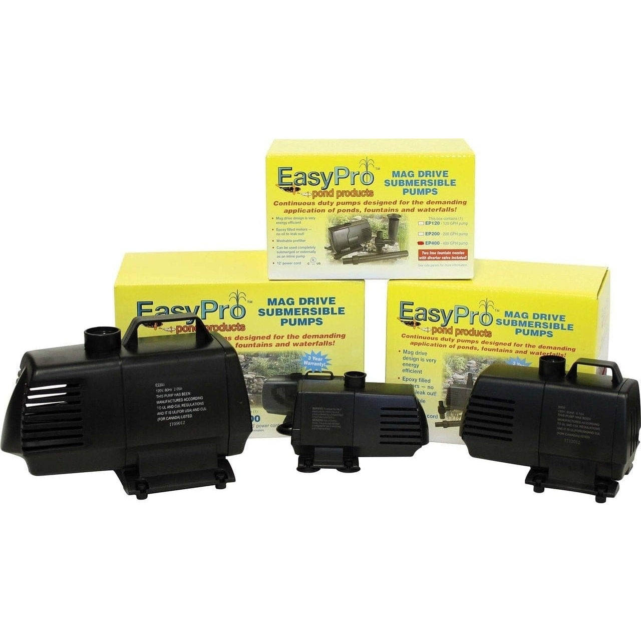 Submersible Mag Drive Pumps - EasyPro - American Pond Supplies -Submersible Mag Drive Pumps