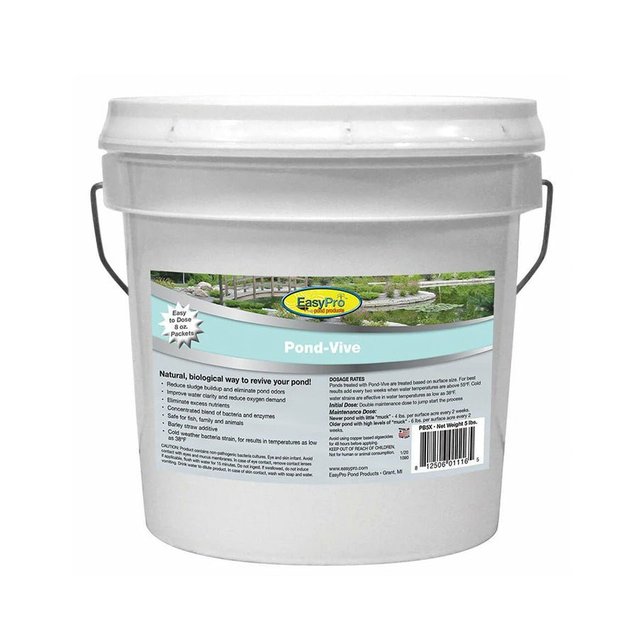 EasyPro: Pond-Vive Bacteria - 10 lb pail - Water Soluble Packs - EasyPro - American Pond Supplies -EasyPro: Pond-Vive Bacteria - 10 lb pail - Water Soluble Packs