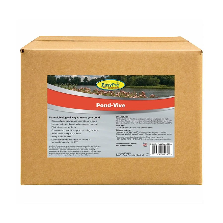 EasyPro: Pond-Vive Bacteria - 50lb box - Bulk Loose Powder - EasyPro - American Pond Supplies -EasyPro: Pond-Vive Bacteria - 50lb box - Bulk Loose Powder