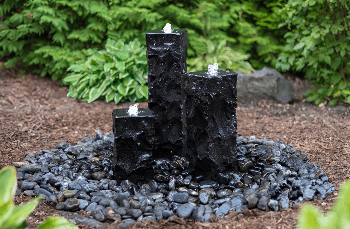 EasyPro: Tranquil Décor Ebony Basalt Fountain Complete Kit - 12", 18", 24" - HBC3PSL - EasyPro