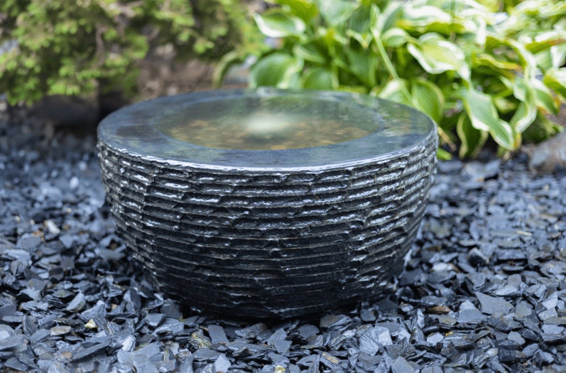 EasyPro: Tranquil Décor Infinity Basalt Bowl Fountain Complete Kit - 24" - HBO24K - EasyPro