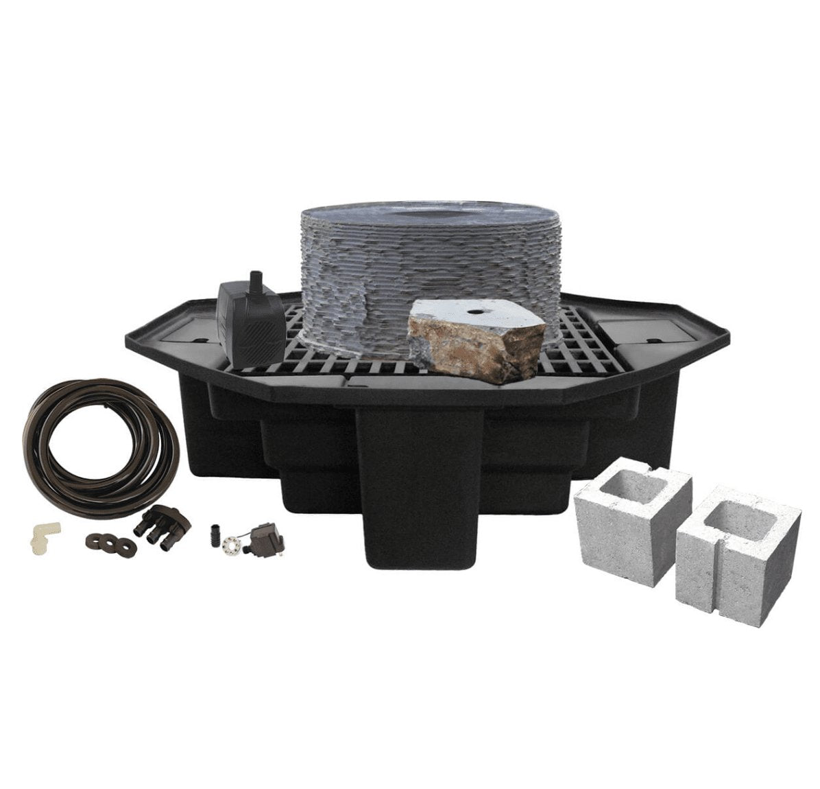 EasyPro: Tranquil Décor Levitation Basalt Fountain Complete Kit - HBLVK2KL - EasyPro