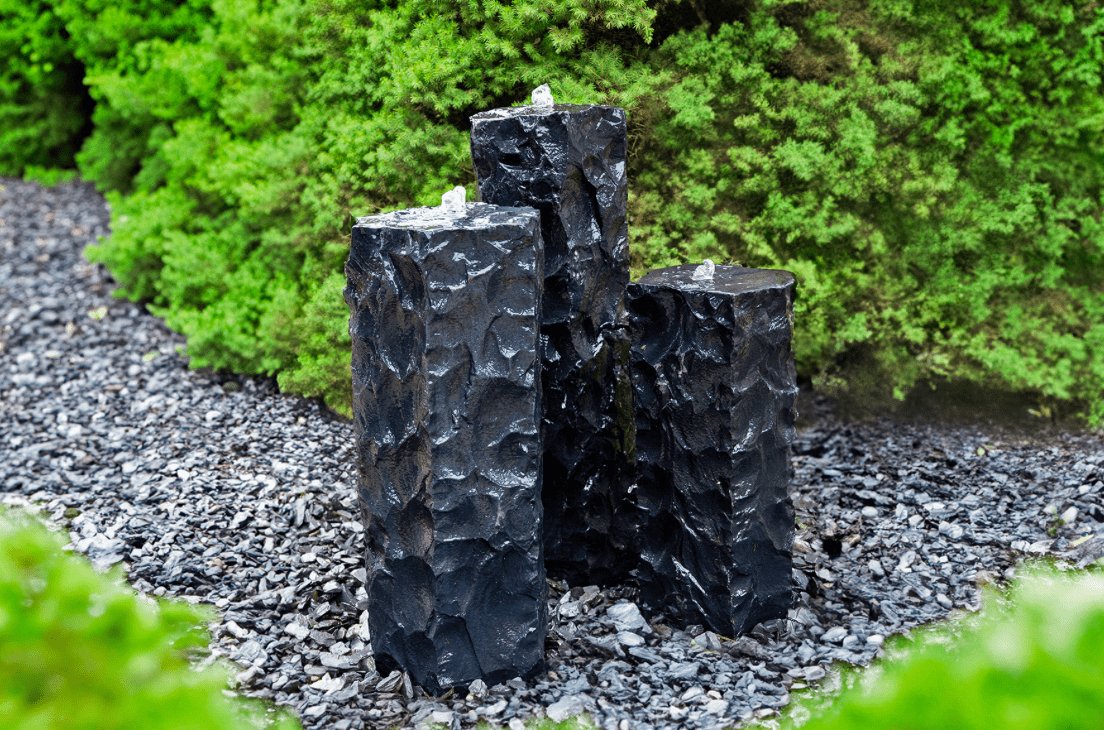 EasyPro: Tranquil Décor Textured Midnight Basalt Fountain Complete Kit - 24", 30", 36" - HBEB3CK - EasyPro