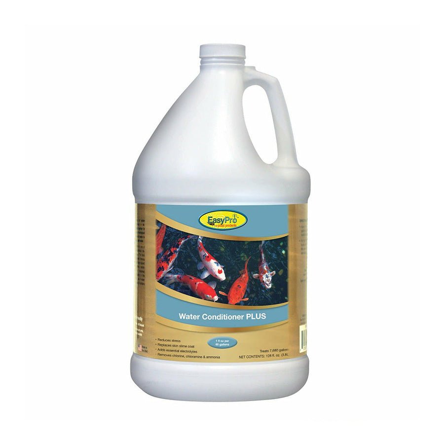 EasyPro: Water Conditioner PLUS - 128 oz. (1 gal) - Treats 7,680 gal for Ammonia, 24,576 for Chloramine - EasyPro - American Pond Supplies -EasyPro: Water Conditioner PLUS - 128 oz. (1 gal) - Treats 7,680 gal for Ammonia, 24,576 for Chloramine