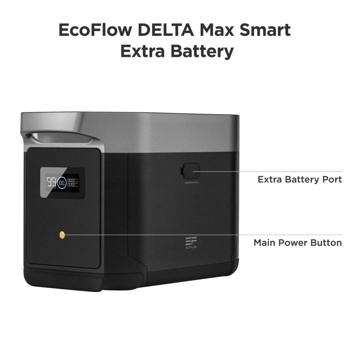 EcoFlow DELTA Max Smart Extra Battery - DELTA2000EB - US - EcoFlow