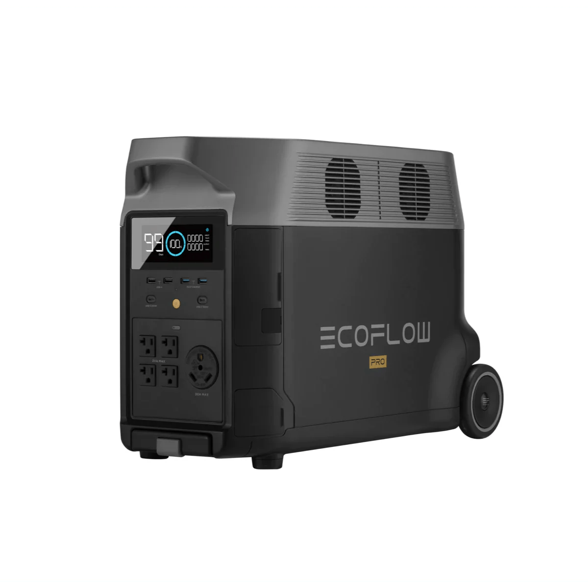 EcoFlow DELTA Pro Solar Generator with 2 Extra Batteries + 2 x 400w Solar Panels - DELTAPro - DELTAProEB2 - 400W2 - US - EcoFlow