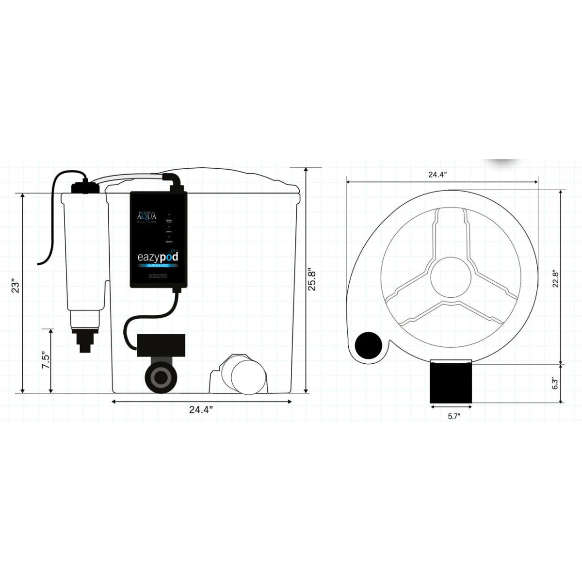 Evolution Aqua Eazy Pod – includes Automatic system and Airpump plus 18Watt UV - 2640 Gallons with Fish) - EAZYPODAUTOUV - 2 - Evolution Aqua