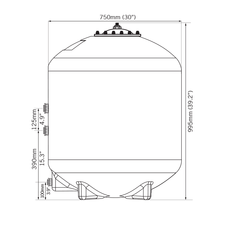 Evolution Aqua K+ Advanced Pressure Filters - PFKE40015M25US - Evolution Aqua