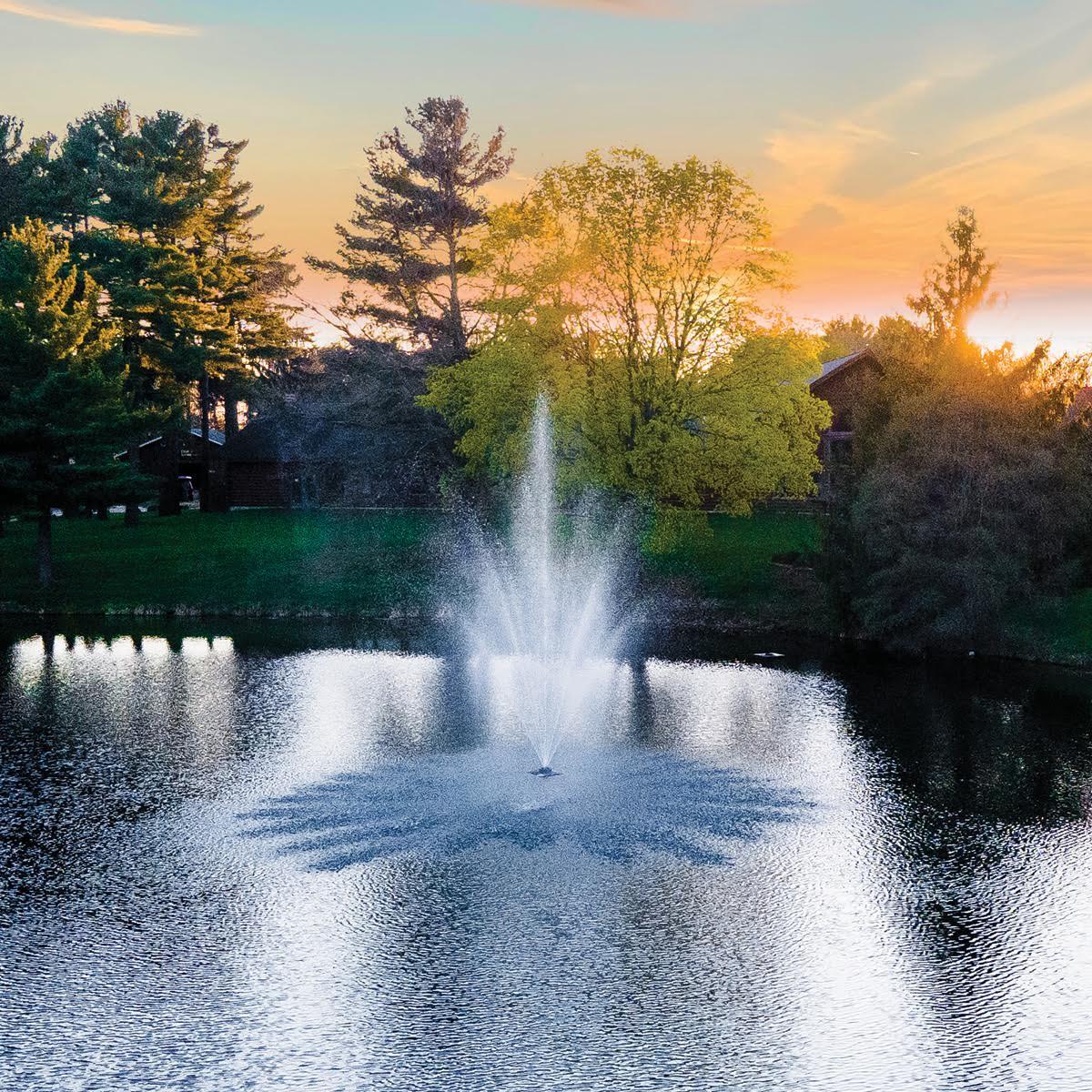 Scott Aerator Amherst Pond Fountain - Scott Aerator - American Pond Supplies -Scott Aerator Amherst Display Fountain | American Pond Supplies