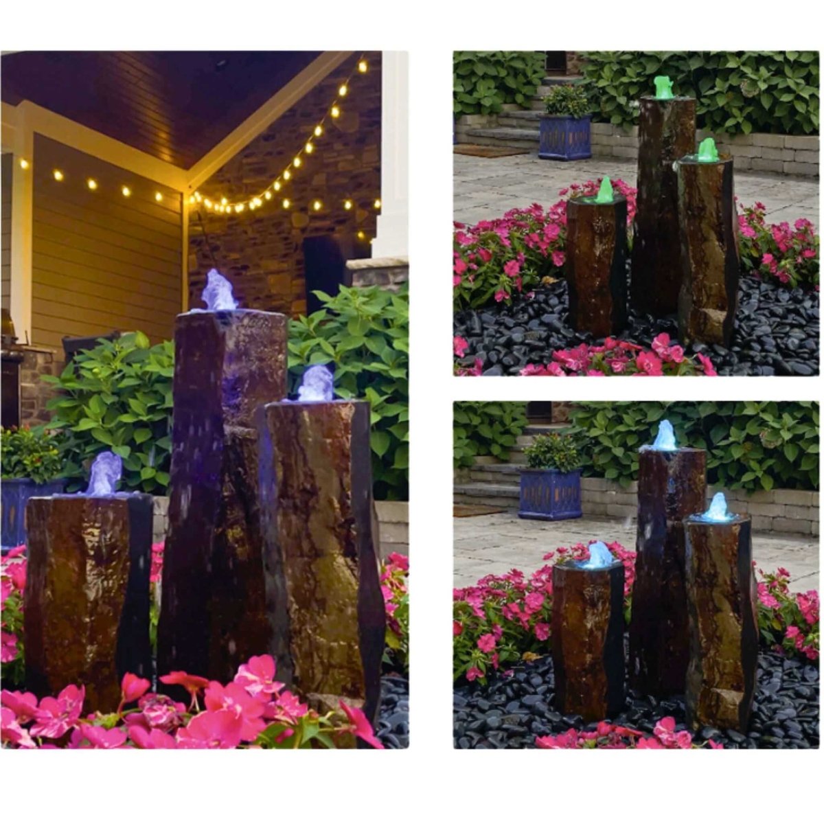 IllumiGlow® Fountain Plume Lighting 3-Bulb LED Kit - Blue Thumb Fountains - Blue Thumb - American Pond Supplies -IllumiGlow® Fountain Plume Lighting 3-Bulb LED Kit - Blue Thumb Fountains