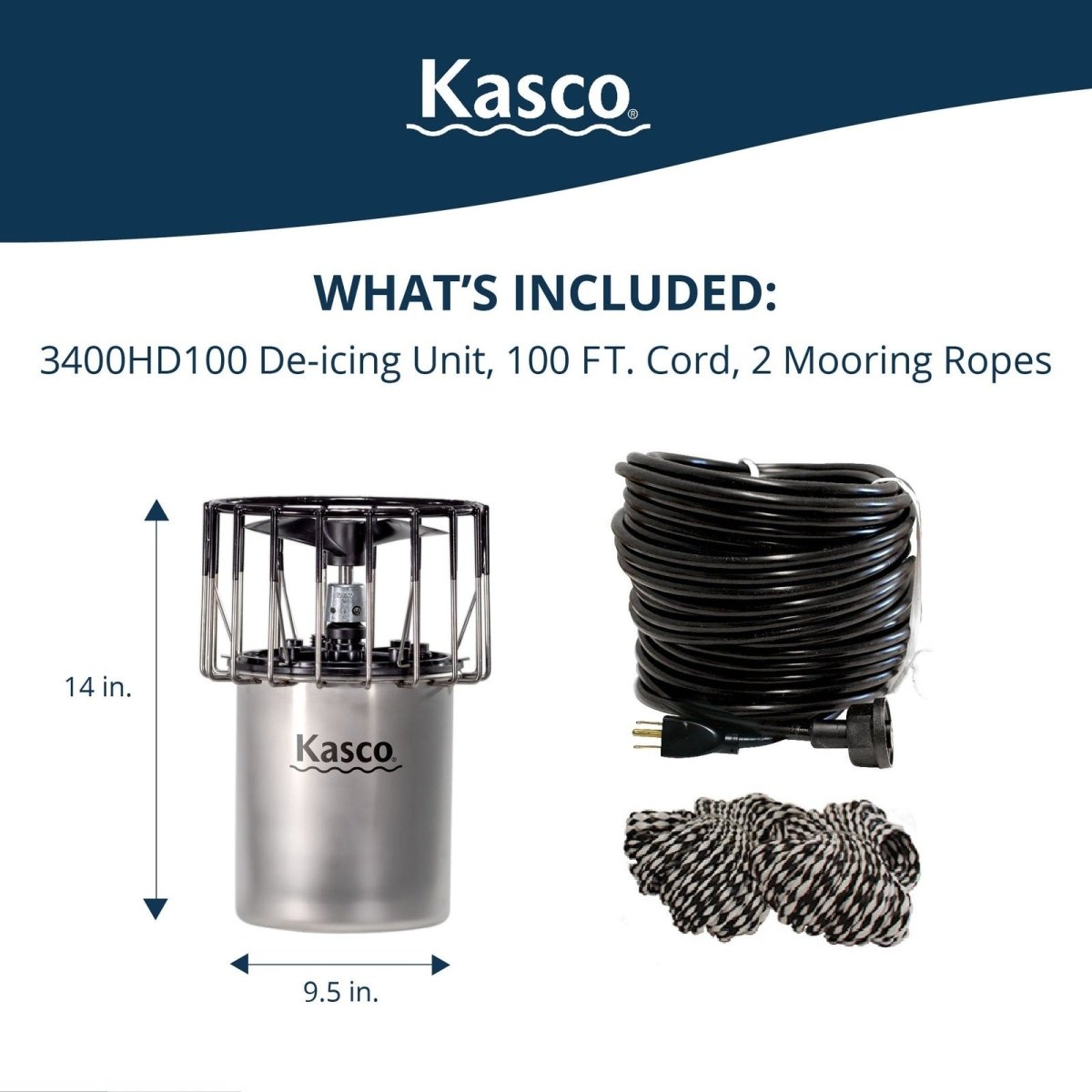 Kasco Marine: Dock & Marina De-Icer - Kasco Marine - American Pond Supplies -Kasco Marine: Dock & Marina De-Icer