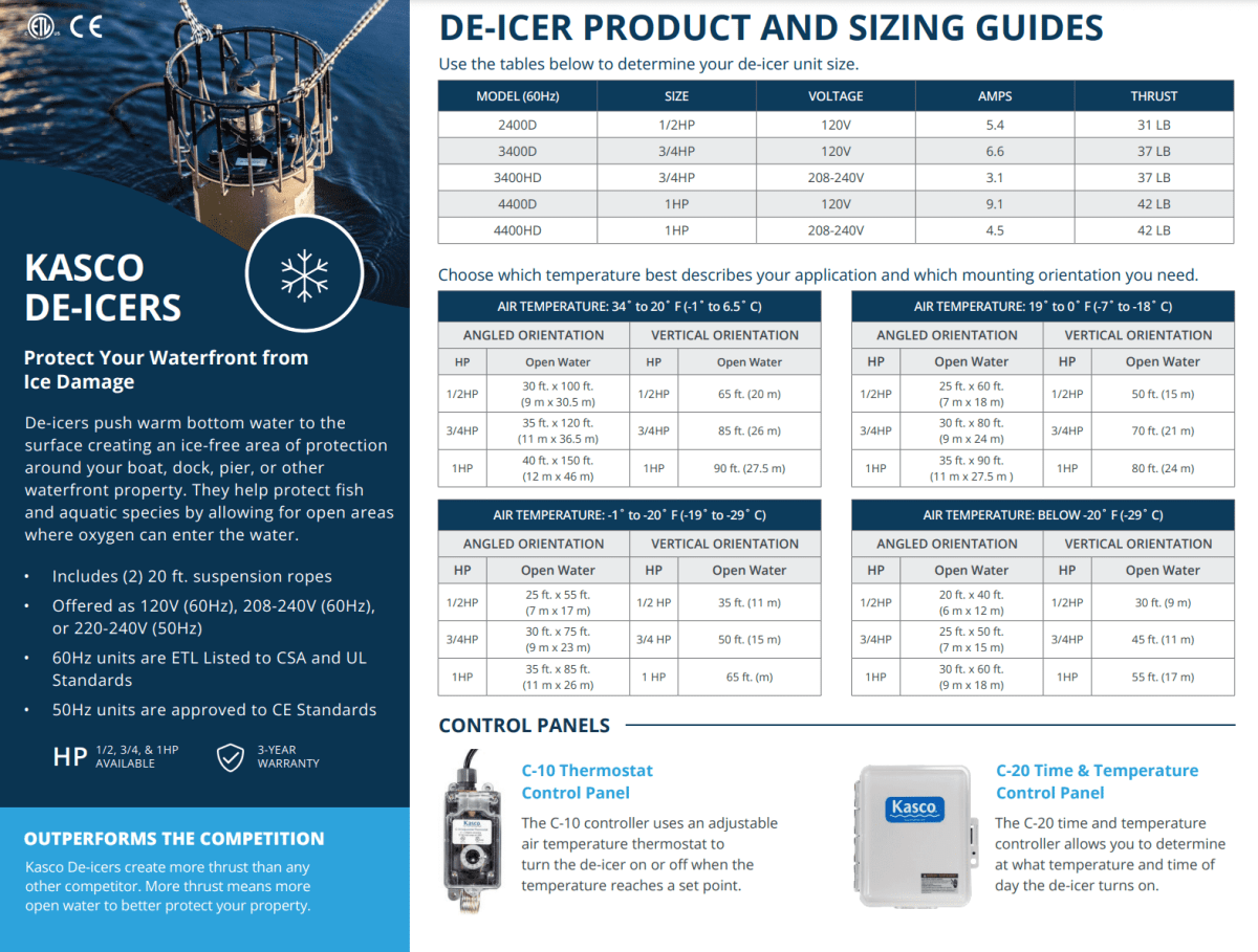 Kasco Marine: Dock & Marina De - Icer - 2400D025 - Kasco Marine