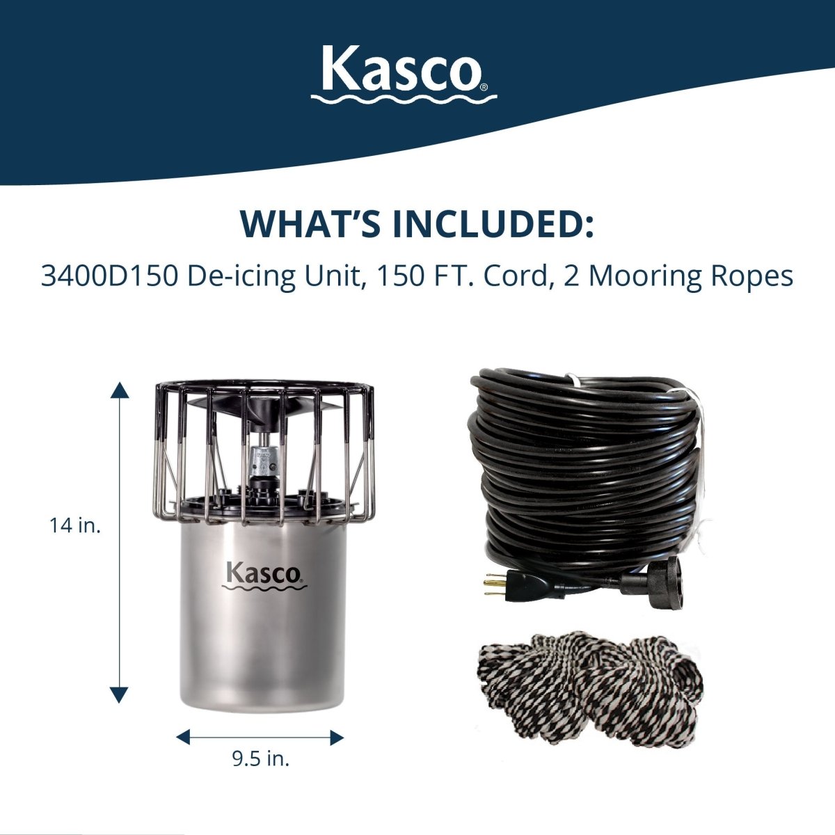 Kasco Marine: Dock & Marina De-Icer - Kasco Marine - American Pond Supplies -Kasco Marine: Dock & Marina De-Icer