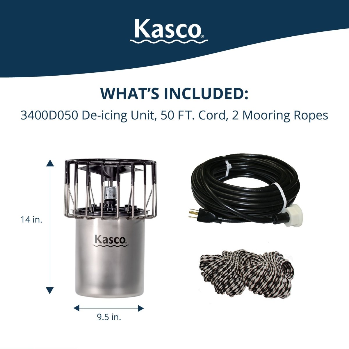 Kasco Marine: Dock & Marina De-Icer - Kasco Marine - American Pond Supplies -Kasco Marine: Dock & Marina De-Icer