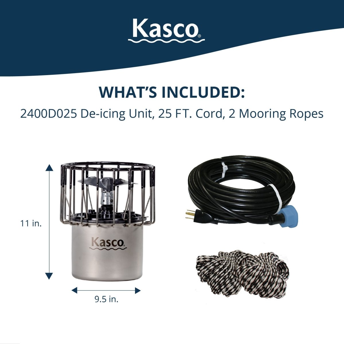 Kasco Marine: Dock & Marina De-Icer - Kasco Marine - American Pond Supplies -Kasco Marine: Dock & Marina De-Icer