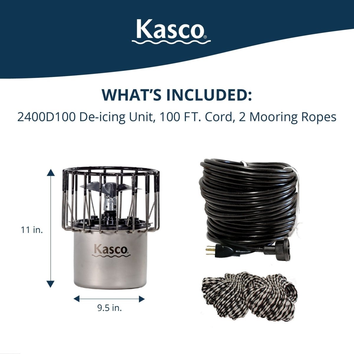 Kasco Marine: Dock & Marina De-Icer - Kasco Marine - American Pond Supplies -Kasco Marine: Dock & Marina De-Icer