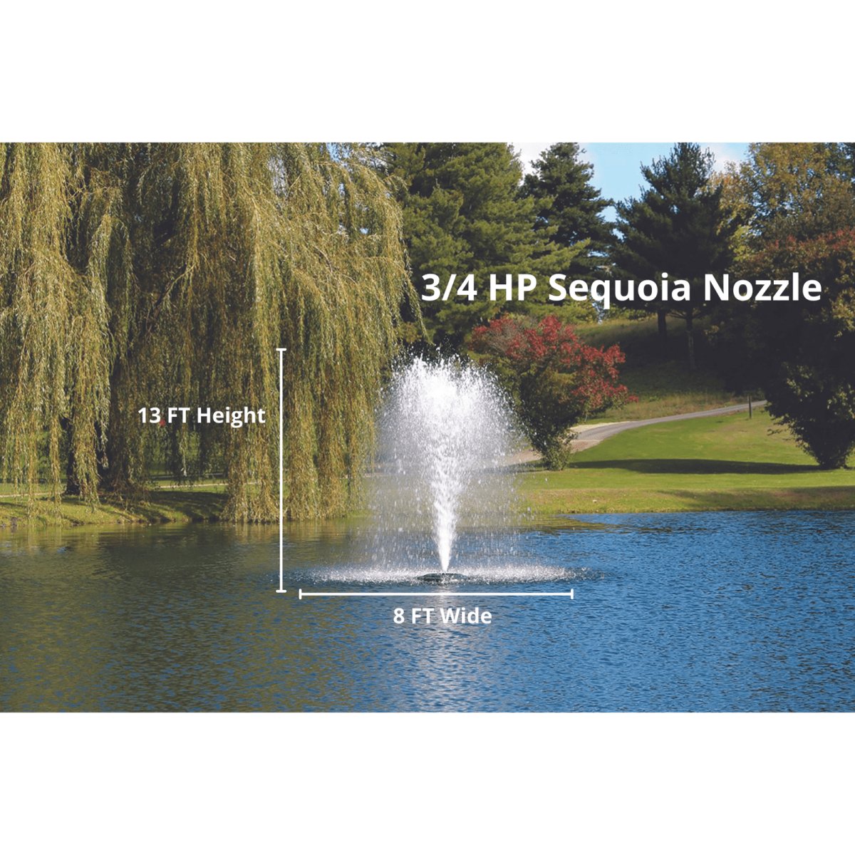 Kasco Marine: J Series Decorative Display Fountain 3/4 HP for Small Ponds - Kasco Marine - American Pond Supplies -Kasco Marine: J Series Decorative Display Fountain 3/4 HP for Small Ponds