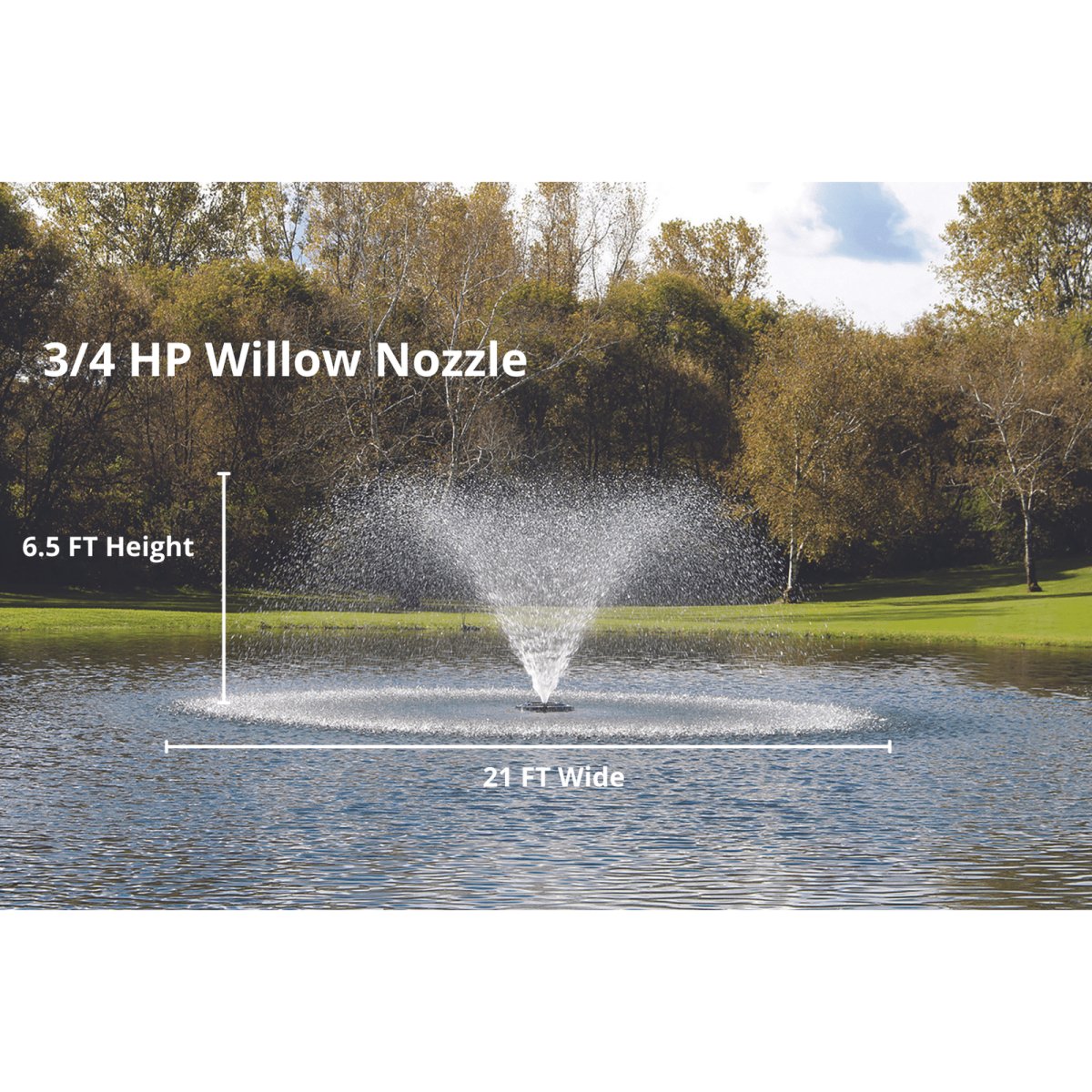 Kasco Marine: J Series Decorative Display Fountain 3/4 HP for Small Ponds - Kasco Marine - American Pond Supplies -Kasco Marine: J Series Decorative Display Fountain 3/4 HP for Small Ponds