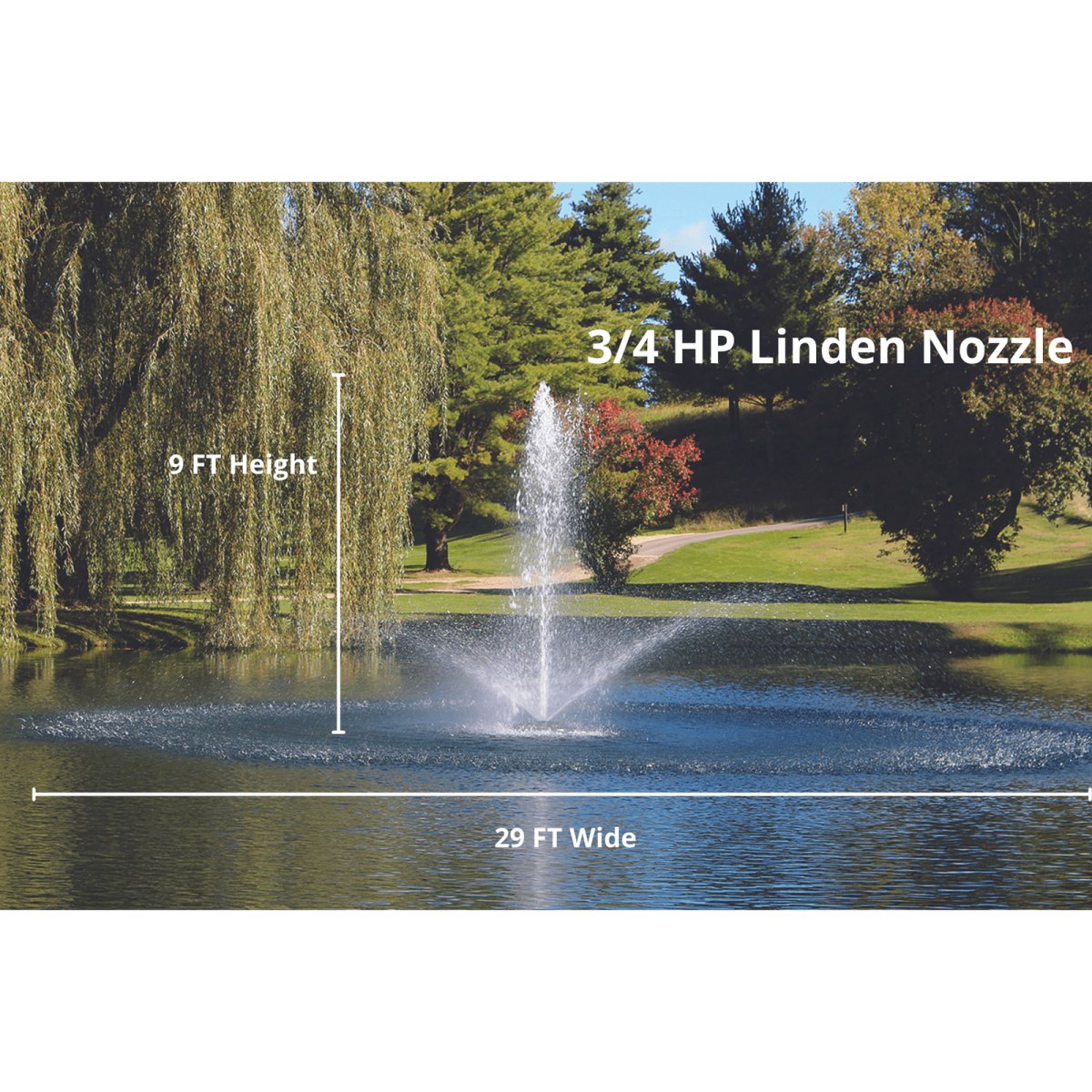 Kasco Marine: J Series Decorative Display Fountain 3/4 HP for Small Ponds - Kasco Marine - American Pond Supplies -Kasco Marine: J Series Decorative Display Fountain 3/4 HP for Small Ponds