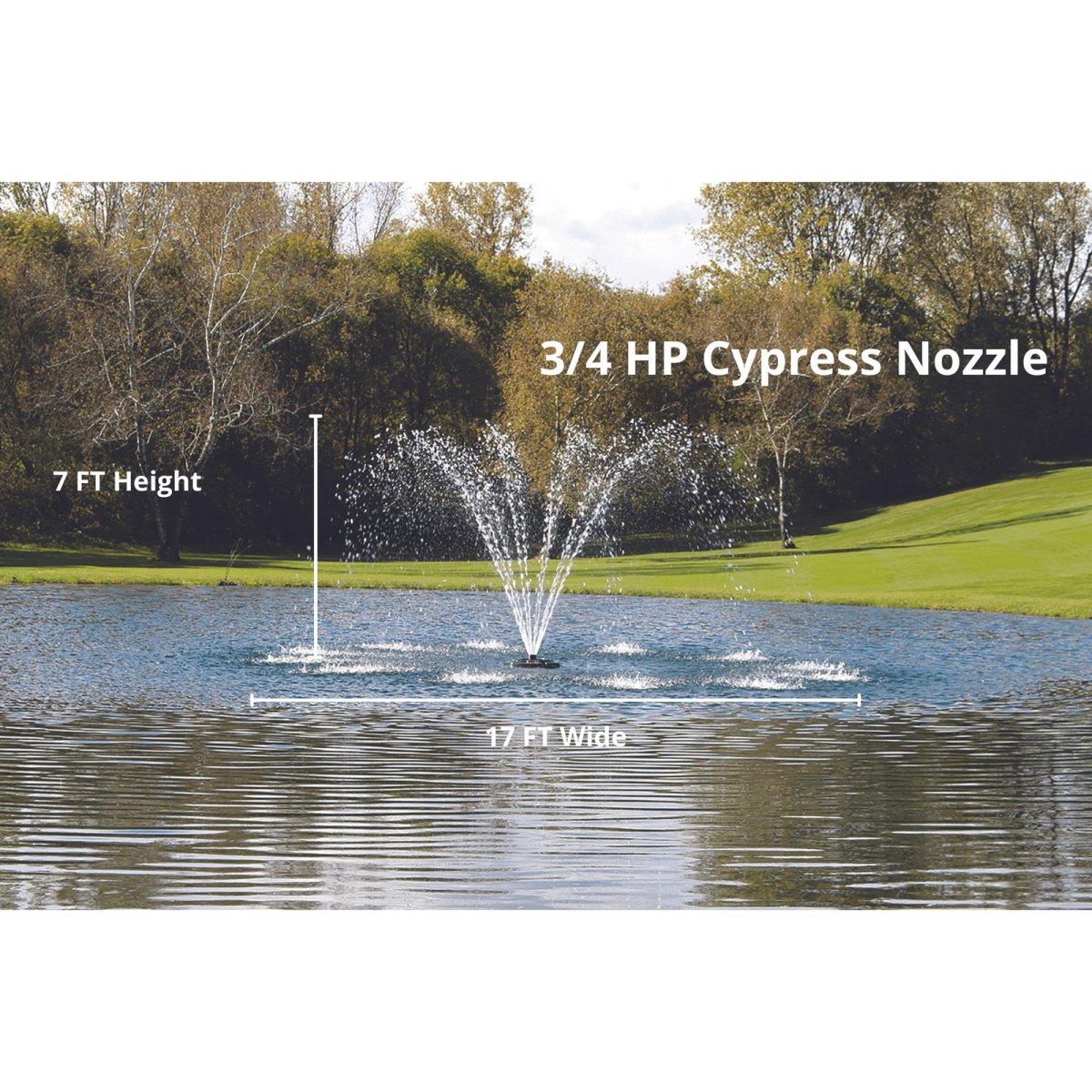 Kasco Marine: J Series Decorative Display Fountain 3/4 HP for Small Ponds - Kasco Marine - American Pond Supplies -Kasco Marine: J Series Decorative Display Fountain 3/4 HP for Small Ponds