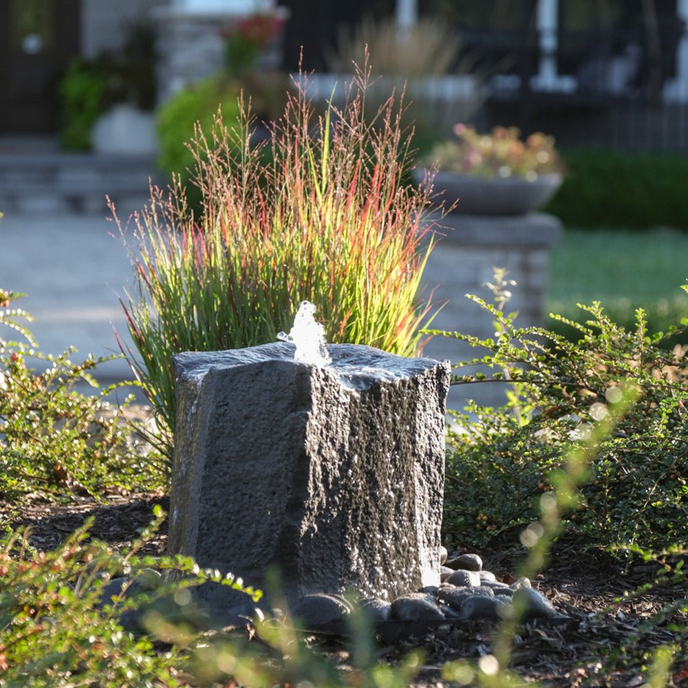 Klamath™ Basin Stone Outdoor Fountain - Blue Thumb - American Pond Supplies -Klamath™ Basin Stone Outdoor Fountain