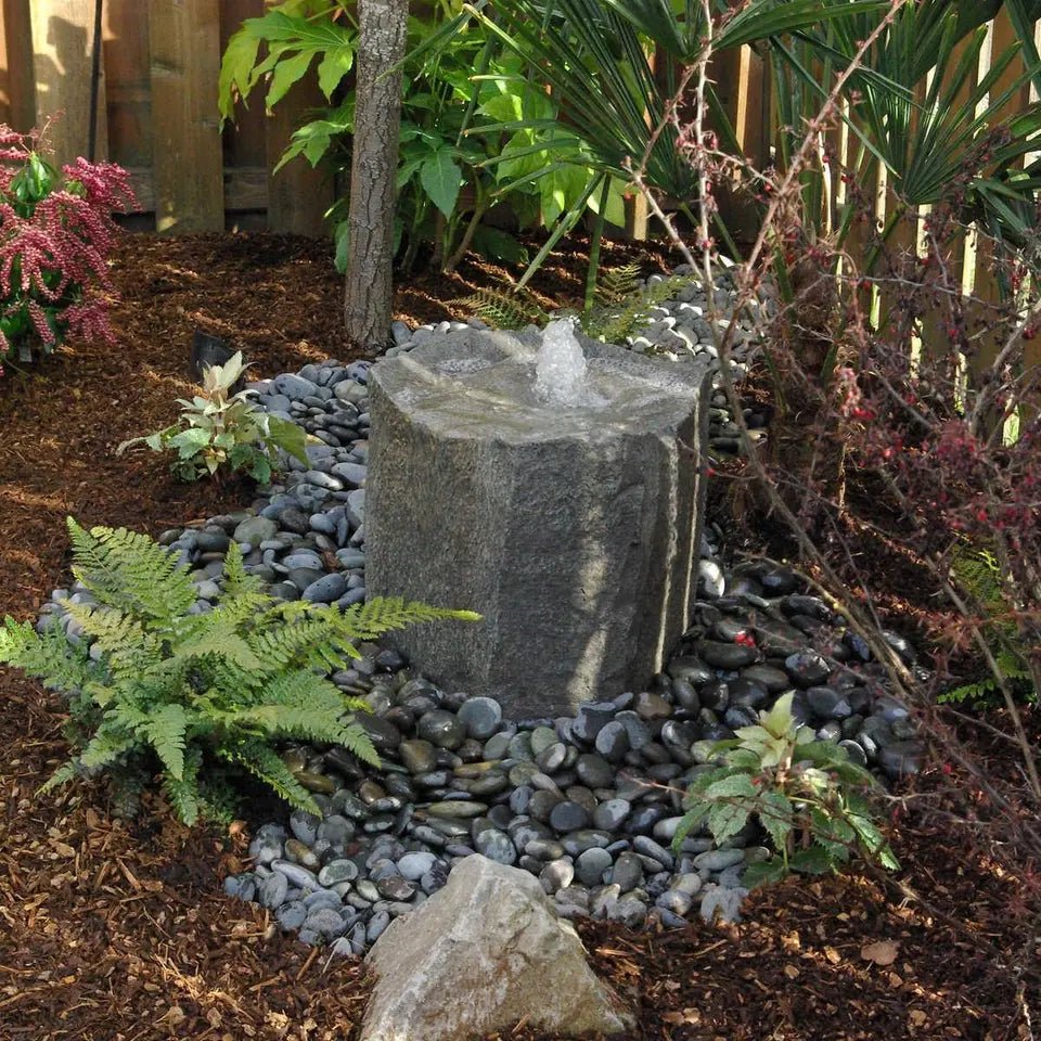 Klamath™ Basin Stone Outdoor Fountain - Blue Thumb - American Pond Supplies -Klamath™ Basin Stone Outdoor Fountain