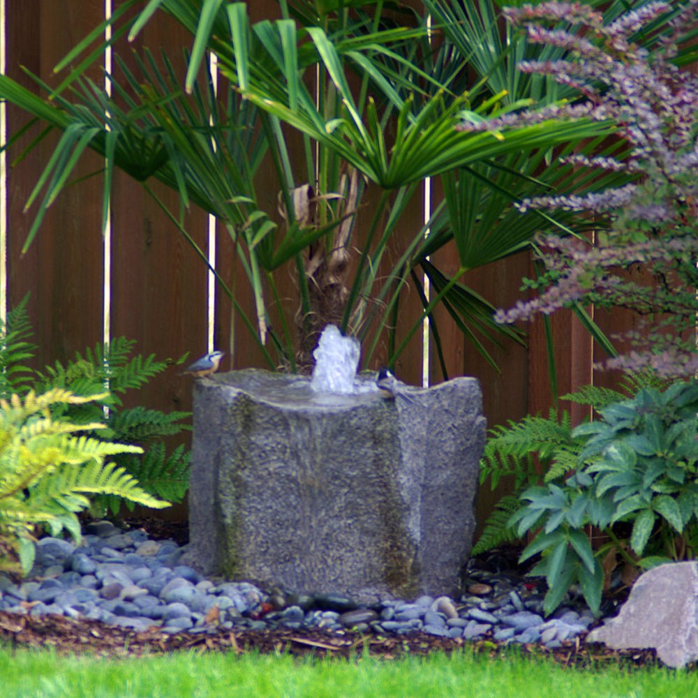 Klamath™ Basin Stone Outdoor Fountain - Blue Thumb - American Pond Supplies -Klamath™ Basin Stone Outdoor Fountain