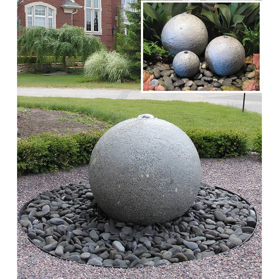 Landscaping Granite Sphere Fountain - Complete Kit - Blue Thumb - American Pond Supplies -Landscaping Granite Sphere Fountain - Complete Kit