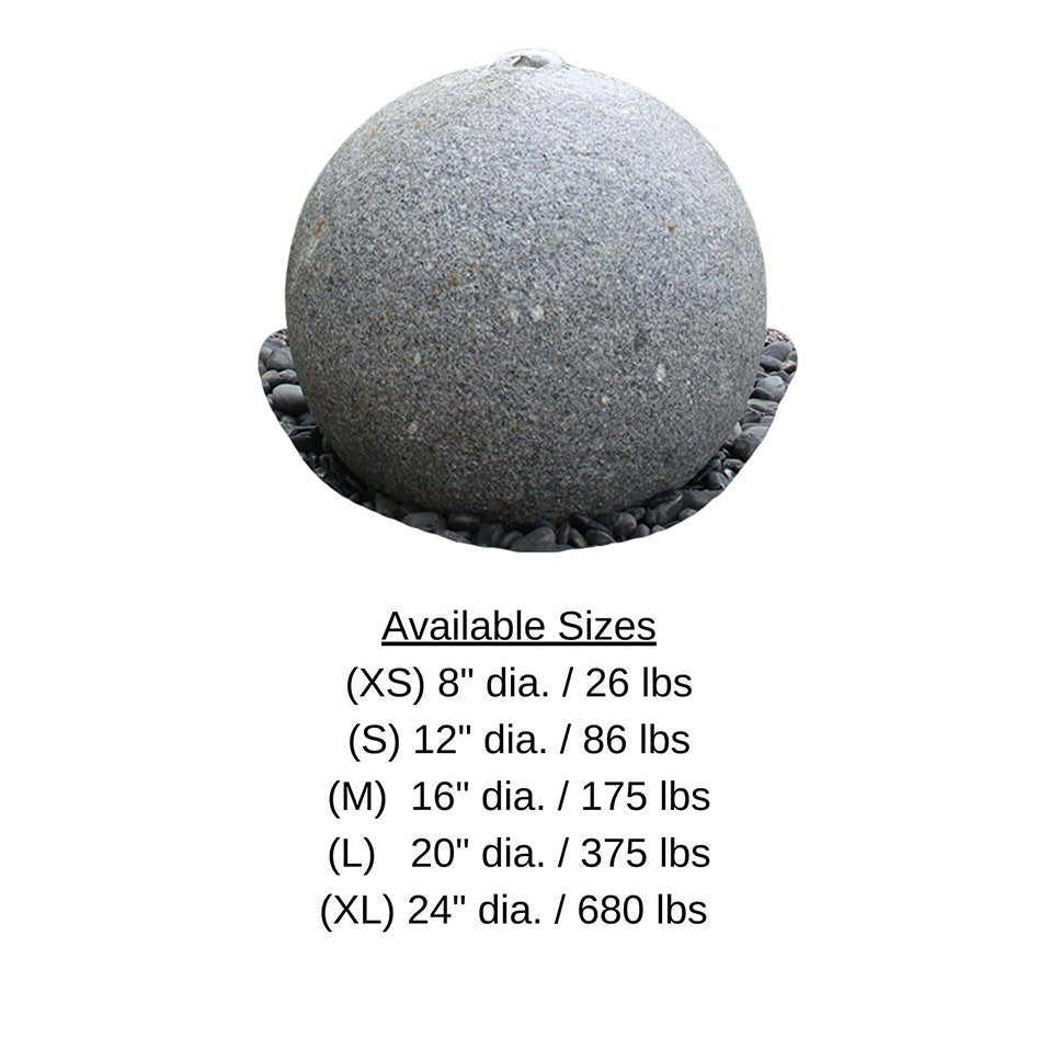 Landscaping Granite Sphere Fountain - Complete Kit - Blue Thumb - American Pond Supplies -Landscaping Granite Sphere Fountain - Complete Kit