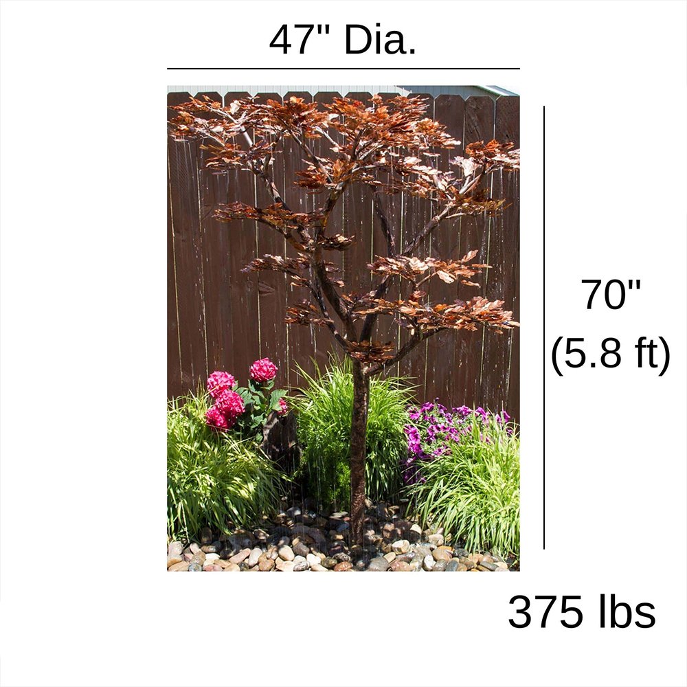 Landscaping Oak Tree Copper Fountain Kit (Extra Tall) - Blue Thumb - American Pond Supplies -Landscaping Oak Tree Copper Fountain Kit (Extra Tall)