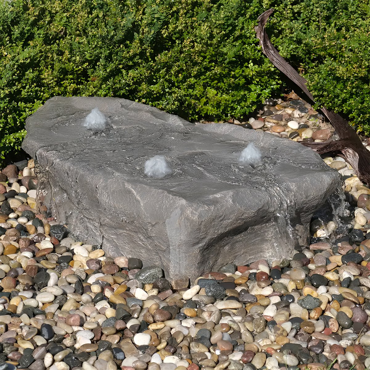 Manistique Falls Stone Outdoor Fountain - Blue Thumb - American Pond Supplies -Commercial Landscaping | Manistique Falls Stone Outdoor Fountain