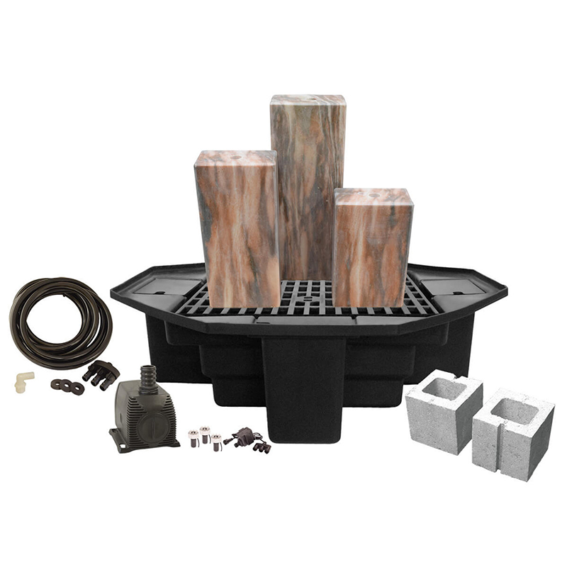 Tranquil Decor Designer Series Basalt Fountain Kit