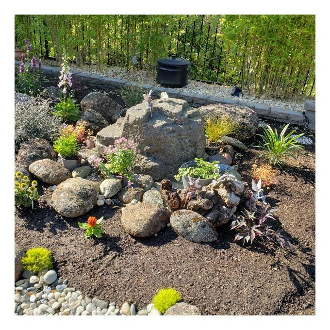 Mountain Spring Rock Boulder Outdoor Fountain - Blue Thumb - American Pond Supplies -