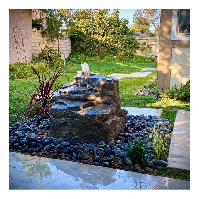 Mountain Spring Rock Boulder Outdoor Fountain - Blue Thumb - American Pond Supplies -