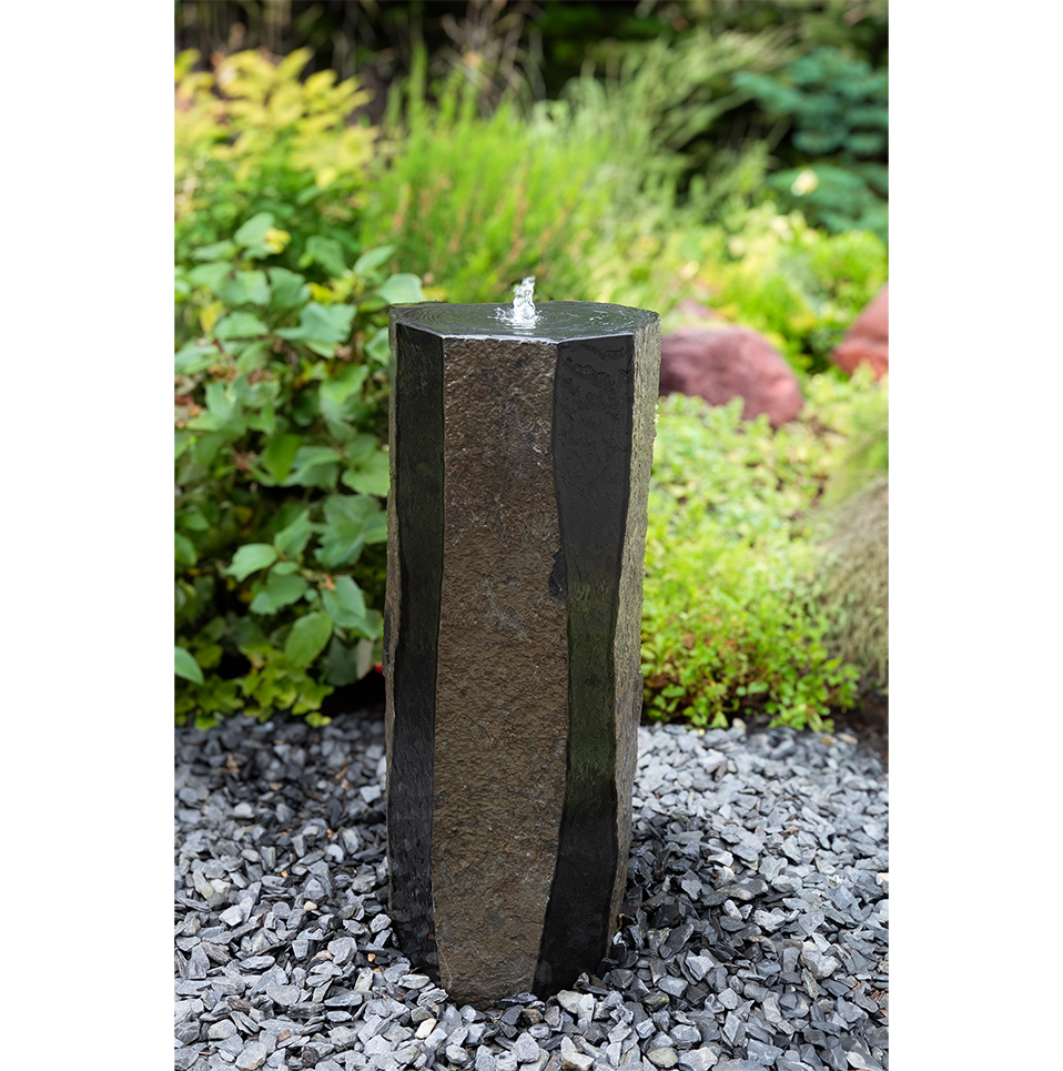 Commerical Polished Side Basalt Fountain Kit by Tranquil Decor 39"