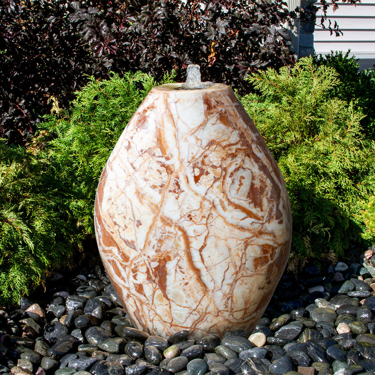 30" Red Marble - Almond Fountain Kit