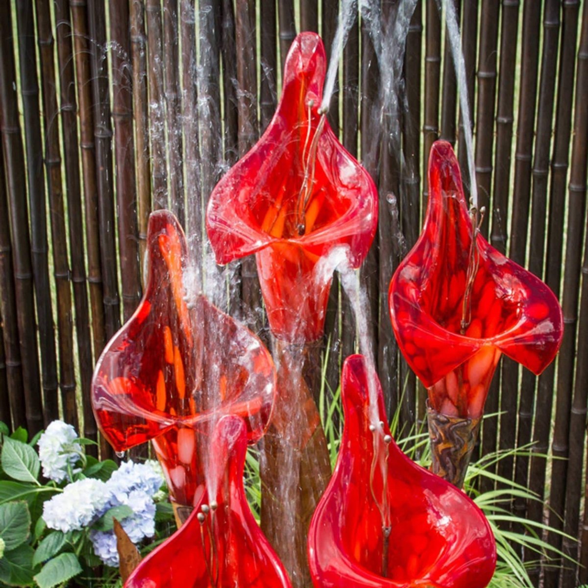 Red Iris Copper & Glass Fountain Kit - Blue Thumb - American Pond Supplies -Red Iris Copper & Glass Fountain Kit