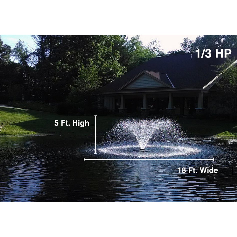 Scott Aerator DA-20 Aerating Pond Fountain - Scott Aerator - American Pond Supplies -Scott DA-20 Display Aerator: Transform Your Pond with America's #1 Trusted Pond Equipment Retailer!