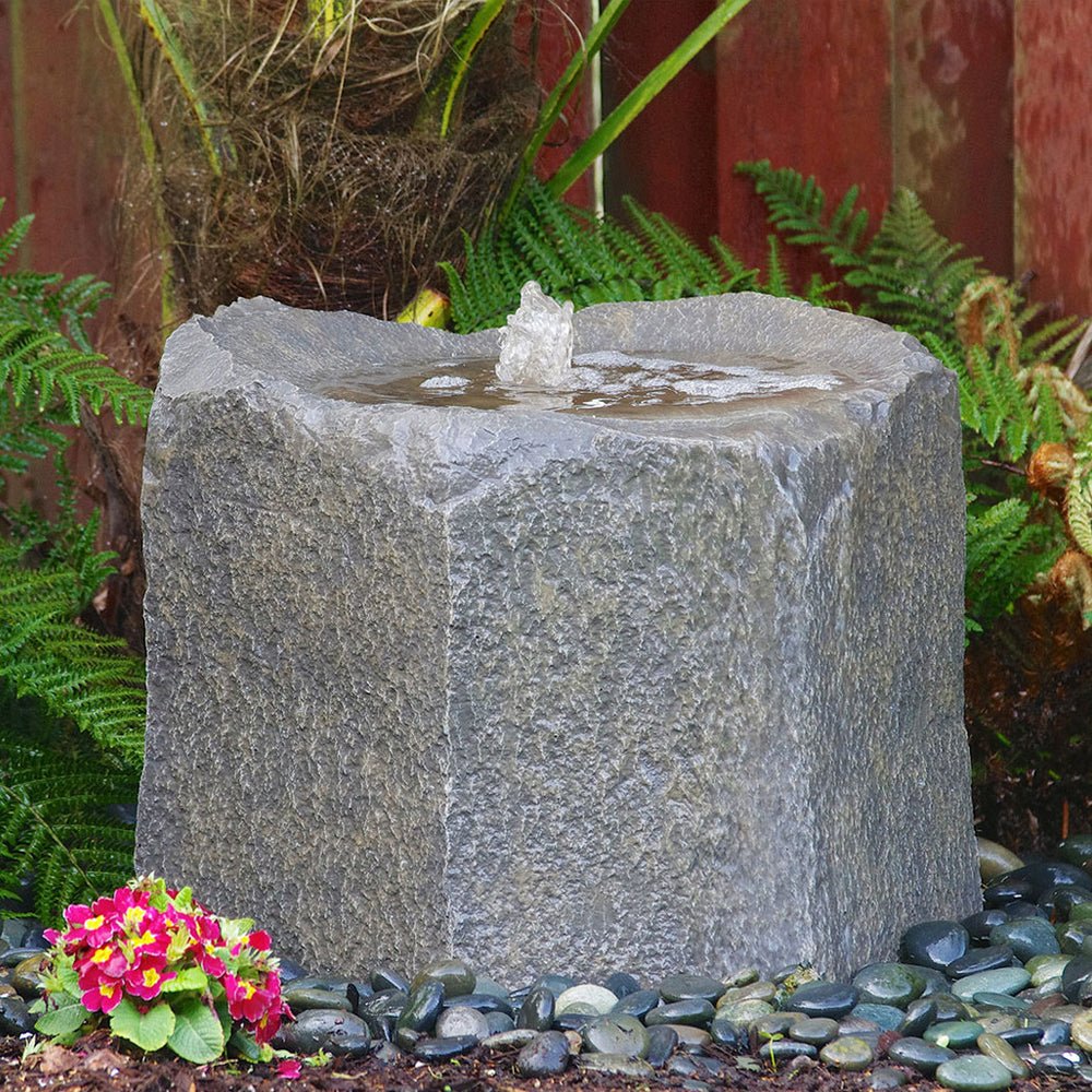 Small Caldera Single Stone Garden Fountain - Blue Thumb - American Pond Supplies -Small Caldera Single Stone Garden Fountain