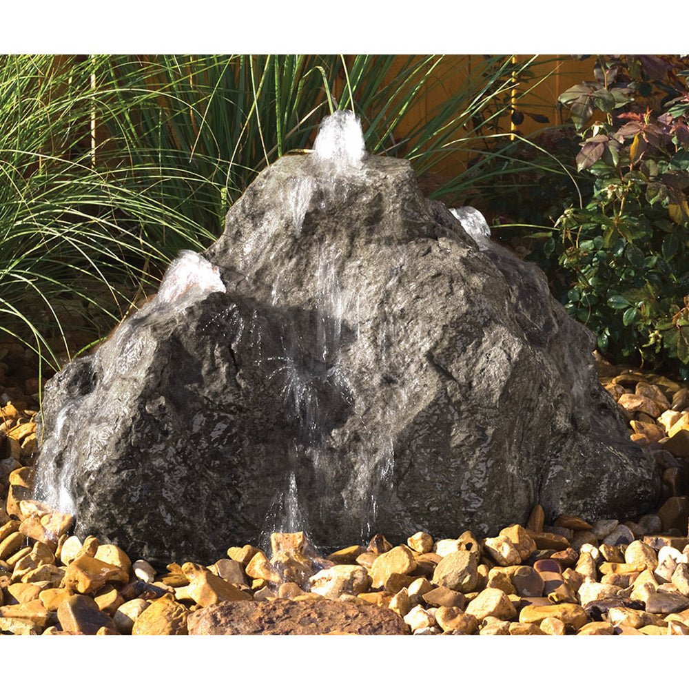 Triple Cascade Stone Outdoor Fountain - Blue Thumb - American Pond Supplies -Triple Cascade Stone Outdoor Fountain