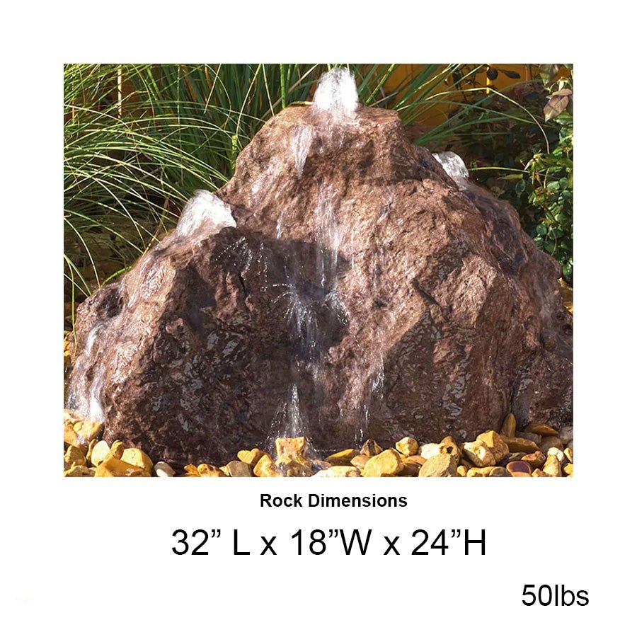 Triple Cascade Stone Outdoor Fountain - LA3500R - Blue Thumb