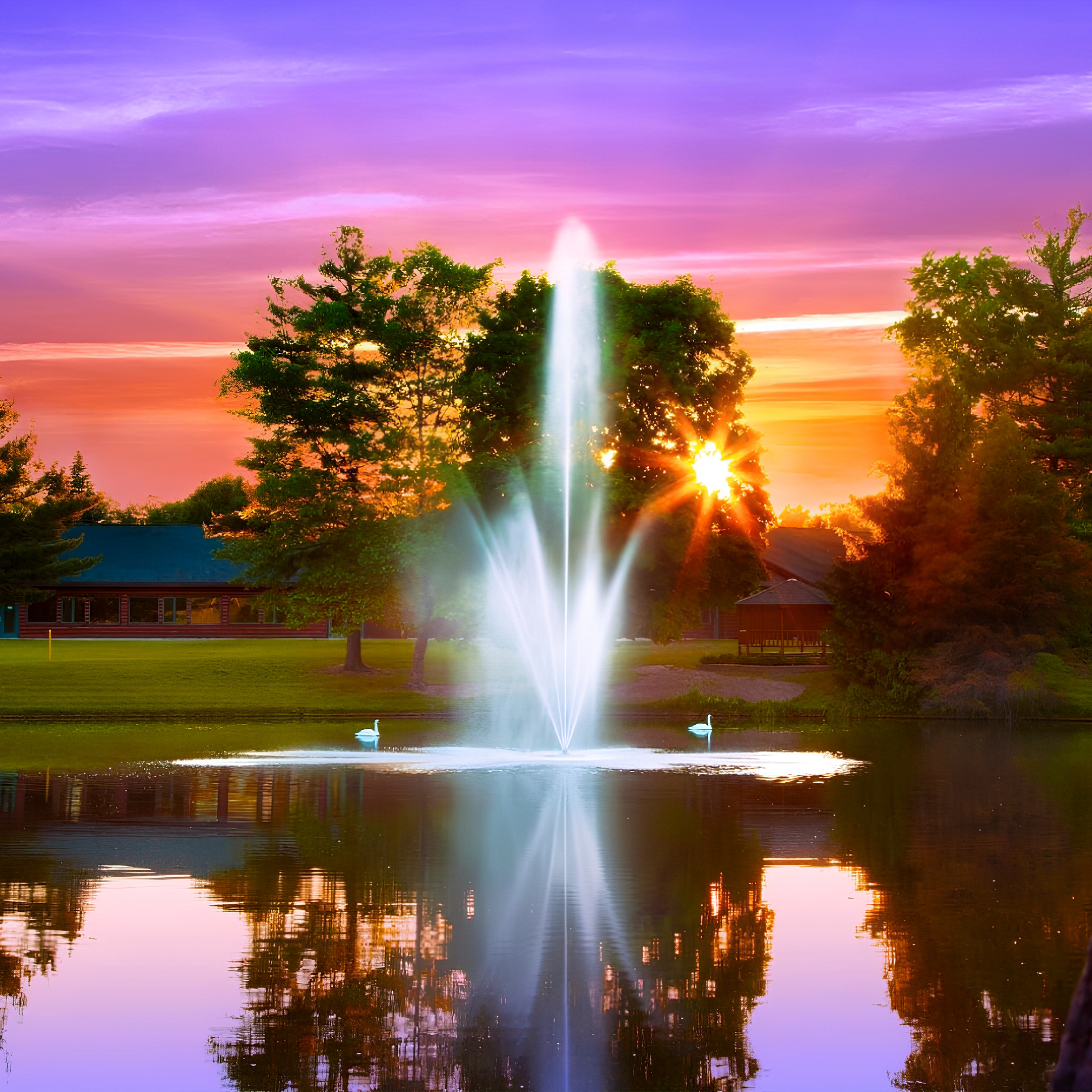 Scott Aerator Atriarch Pond Fountain