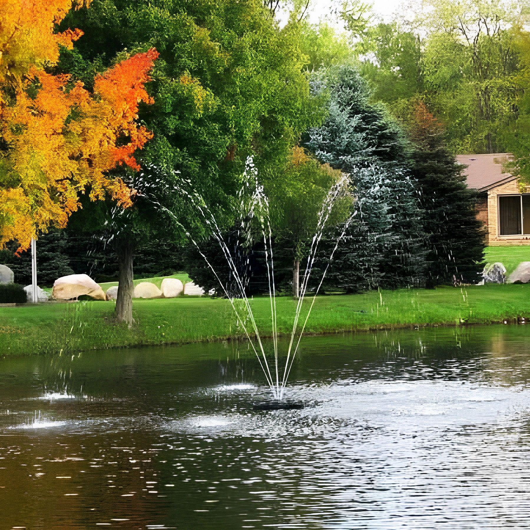 Scott Aerator Chesapeake Aerating Pond Fountain