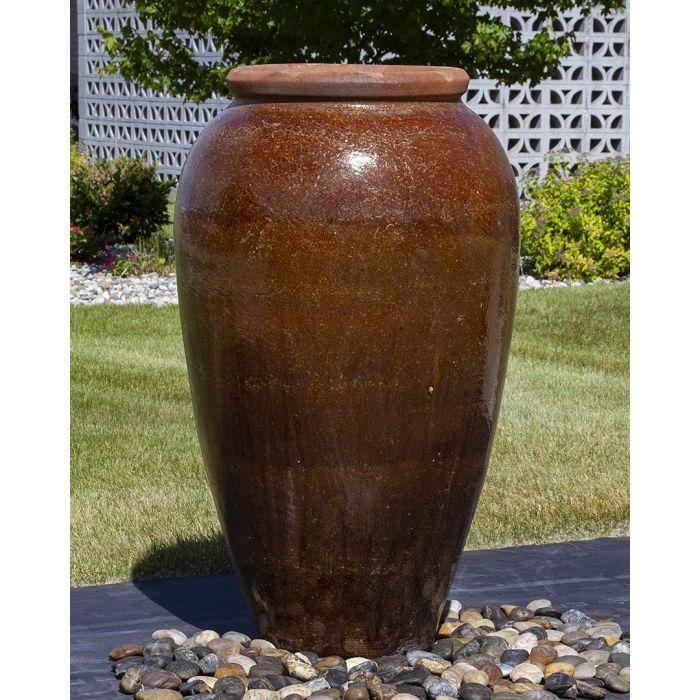 Walnut Large Tuscany Single Vase Fountain Kit - FNT50-AB480 - Blue Thumb - American Pond Supplies -Walnut Large Tuscany Single Vase Fountain Kit - FNT50-AB480