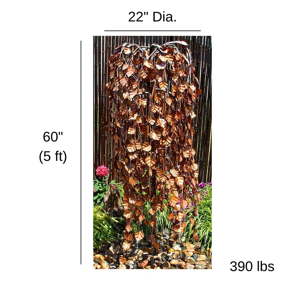 Weeping Elm Copper Fountain Kit - Blue Thumb - Blue Thumb - American Pond Supplies -Weeping Elm Copper Fountain Kit - Blue Thumb