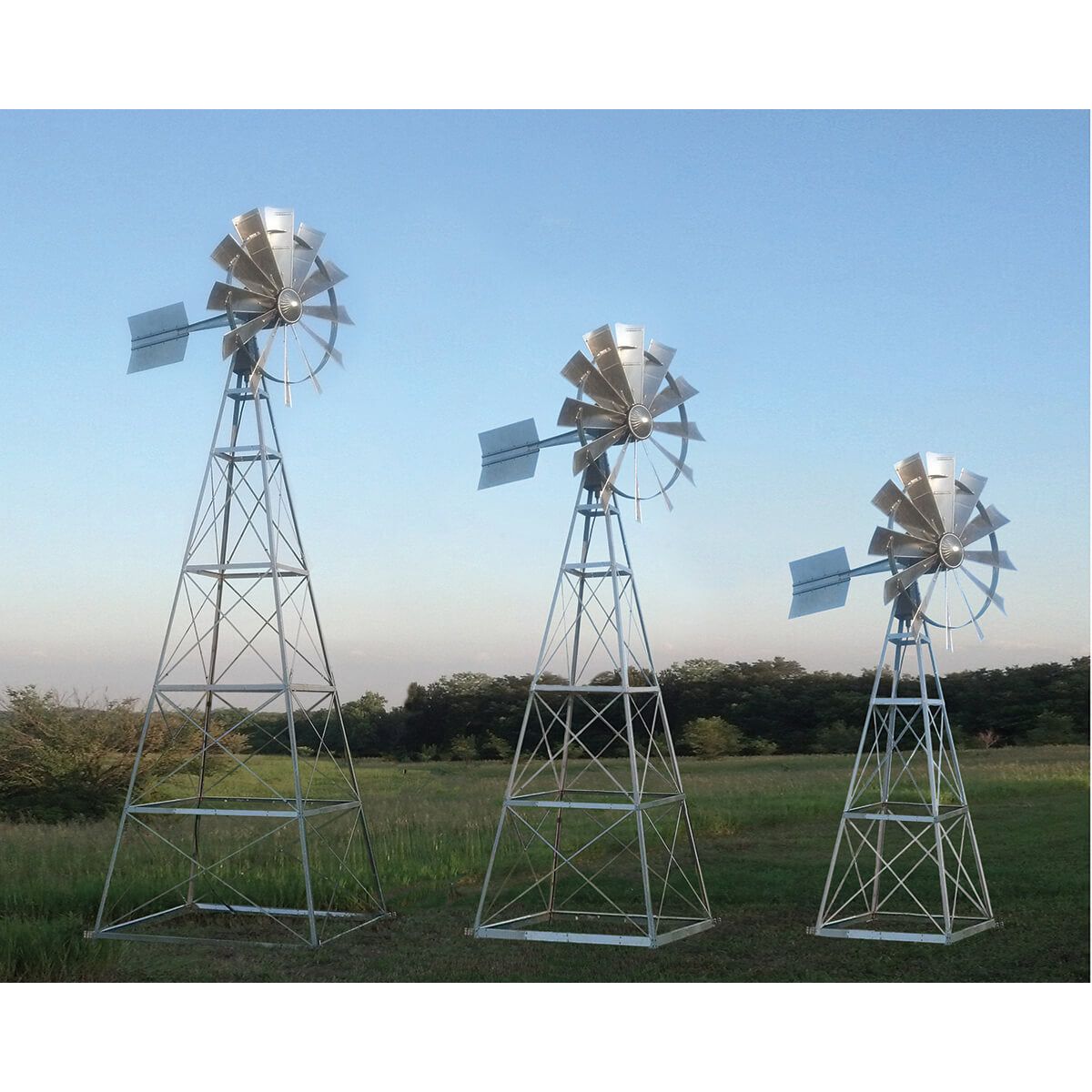 Becker Windmills 20′ Four Legged Windmill Assembly with Quick Sink Tubing - American Pond Supplies Becker Windmills Windmill Windmill