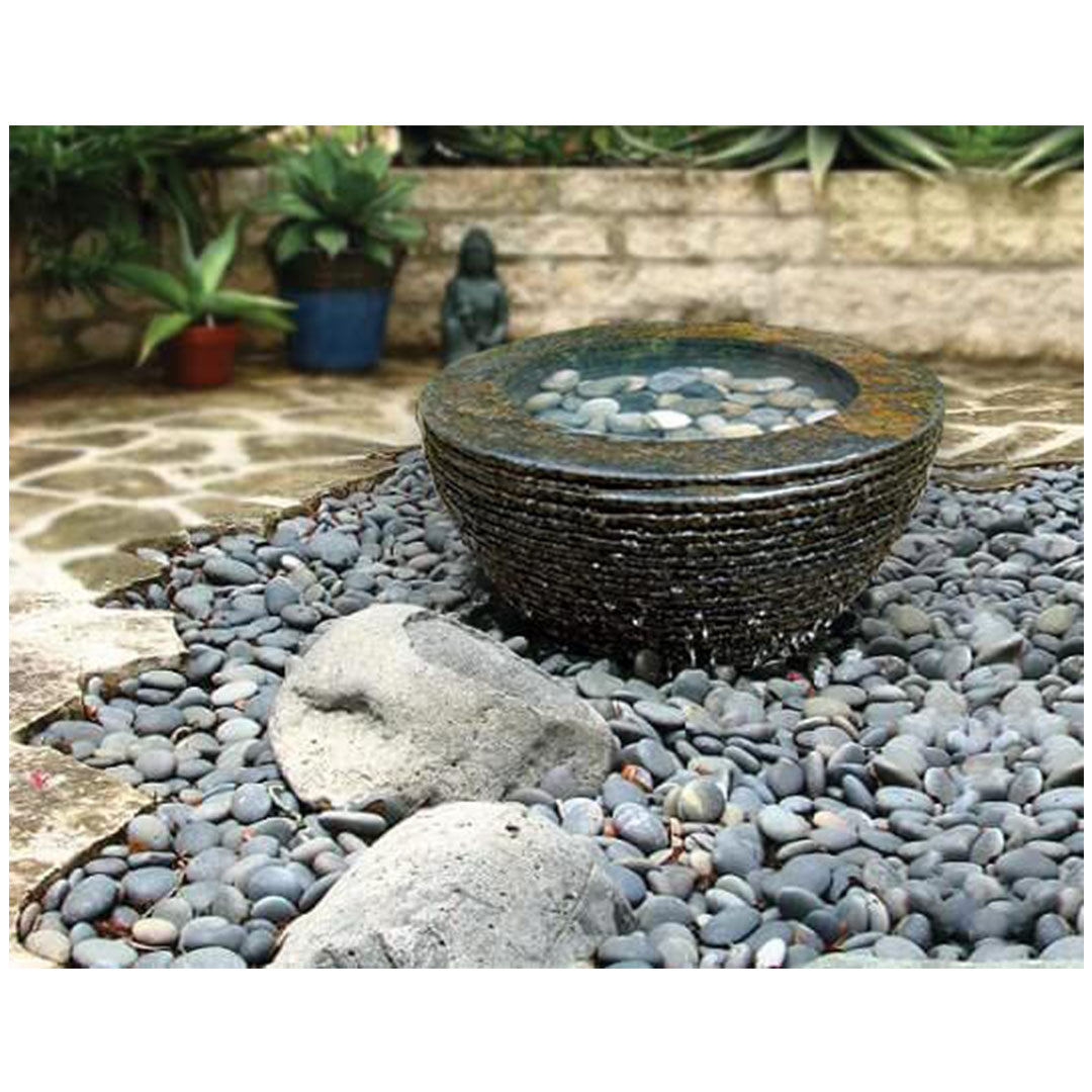 Tranquil Decor | Infinity Bowl Fountain Kit | Basalt Bowl - American Pond Supplies Tranquil Decor Basalt Fountains Basalt Fountains